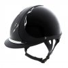 Kask Antares Premium Glossy Eclipse Czarny- standardowy daszek